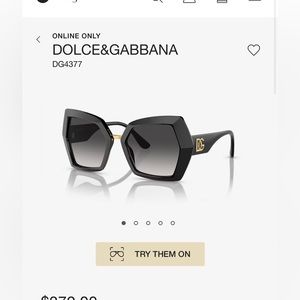 Brand new dolce & gabana (D&G) sun glasses. DOLCE&GABBANA
DG4377